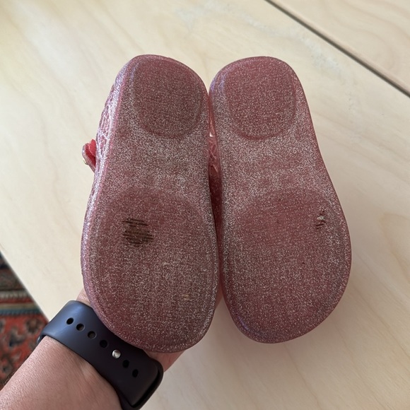Mini Melissa Pink Glitter Mary Janes - 7 - Picture 4 of 5